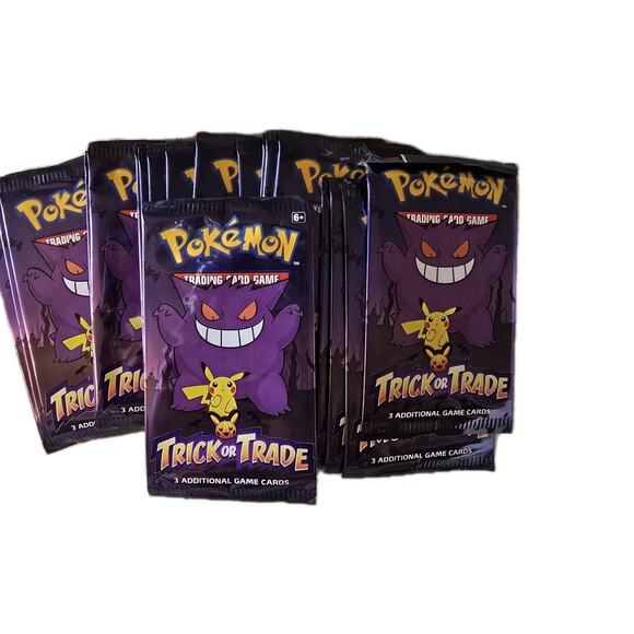 Pokemon Halloween Trick or Trade 2022 NEW SEALED Booster Pack Of 3 Cards X 20 - Picture 1 of 2